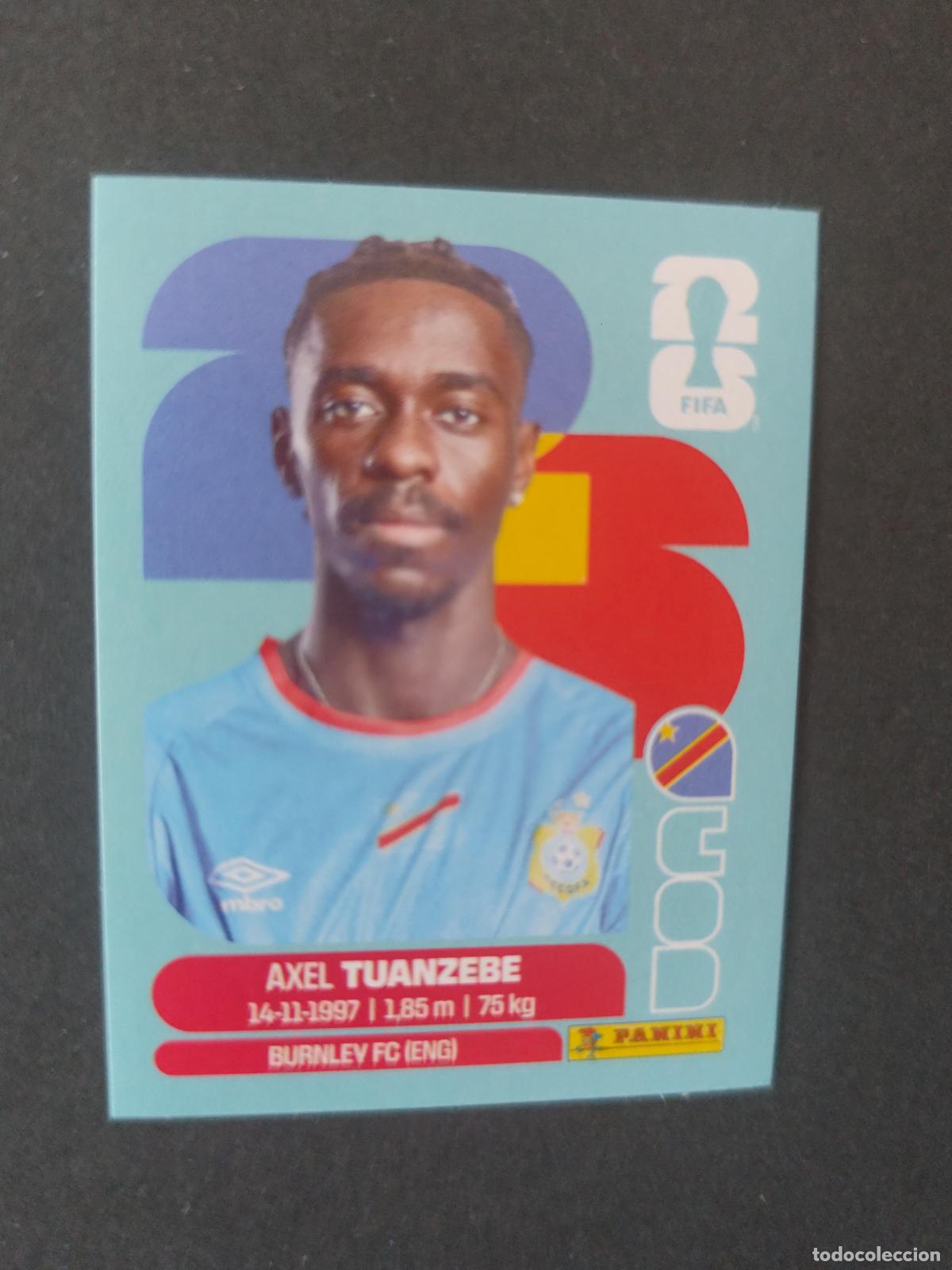 Cartes &agrave; collectionner de Football: COD4 AXEL TUANZEBE 4 CONGO MUNDIAL FIFA WORLD CUP 2026 STICKER PANINI SIN PEGAR