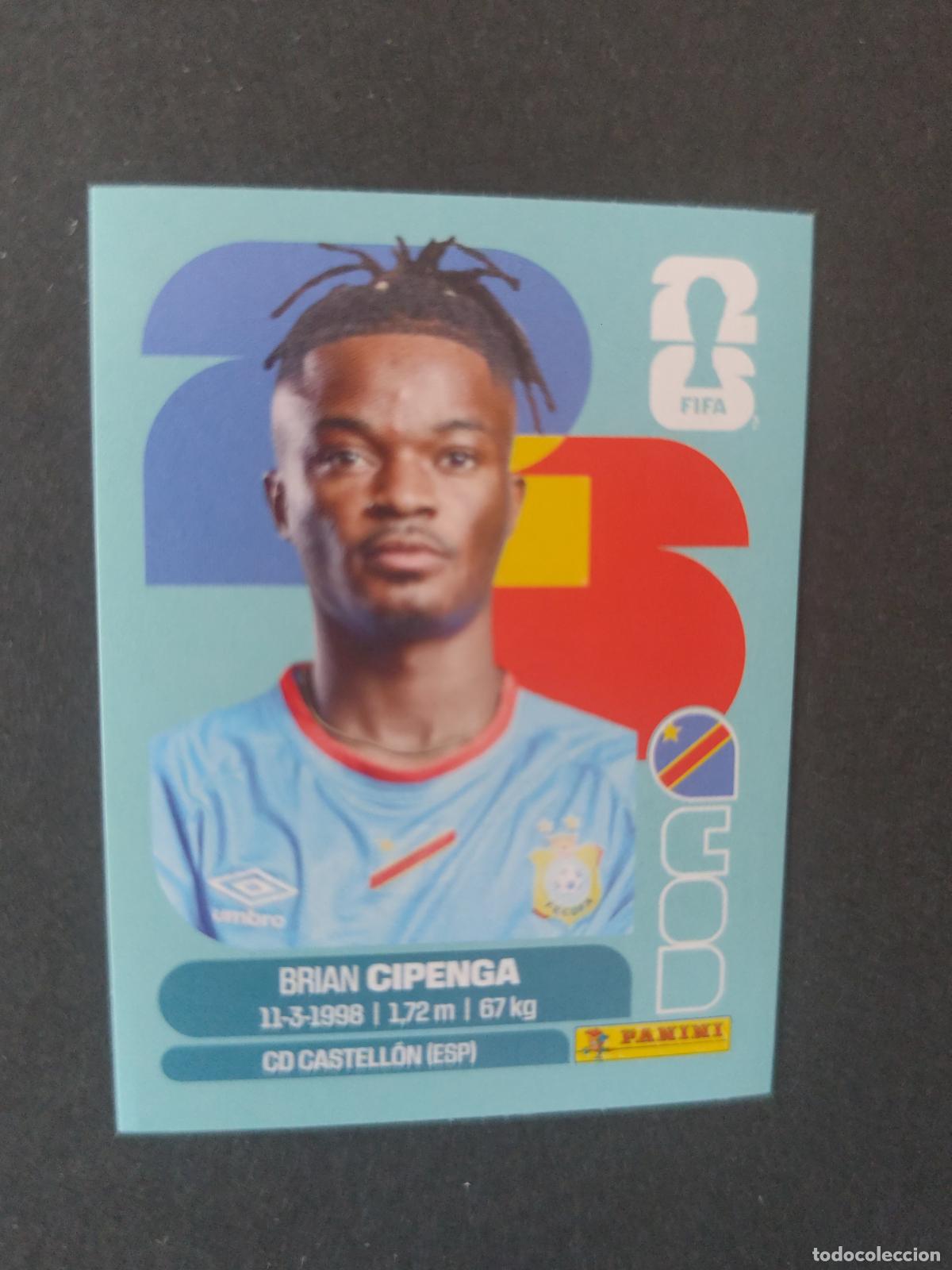 Cartes &agrave; collectionner de Football: COD17 BRIAN CIPENGA 17 CONGO MUNDIAL FIFA WORLD CUP 2026 STICKER PANINI SIN PEGAR