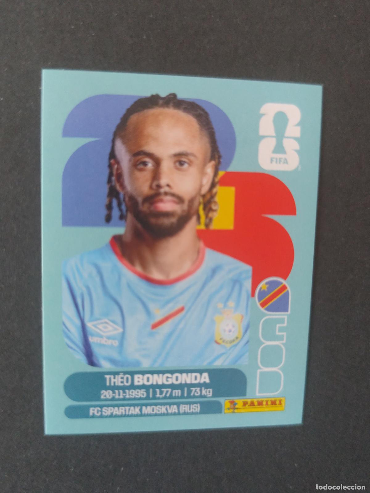 Cartes &agrave; collectionner de Football: COD14 TH&Eacute;O BONGONDA 14 CONGO MUNDIAL FIFA WORLD CUP 2026 STICKER PANINI SIN PEGAR