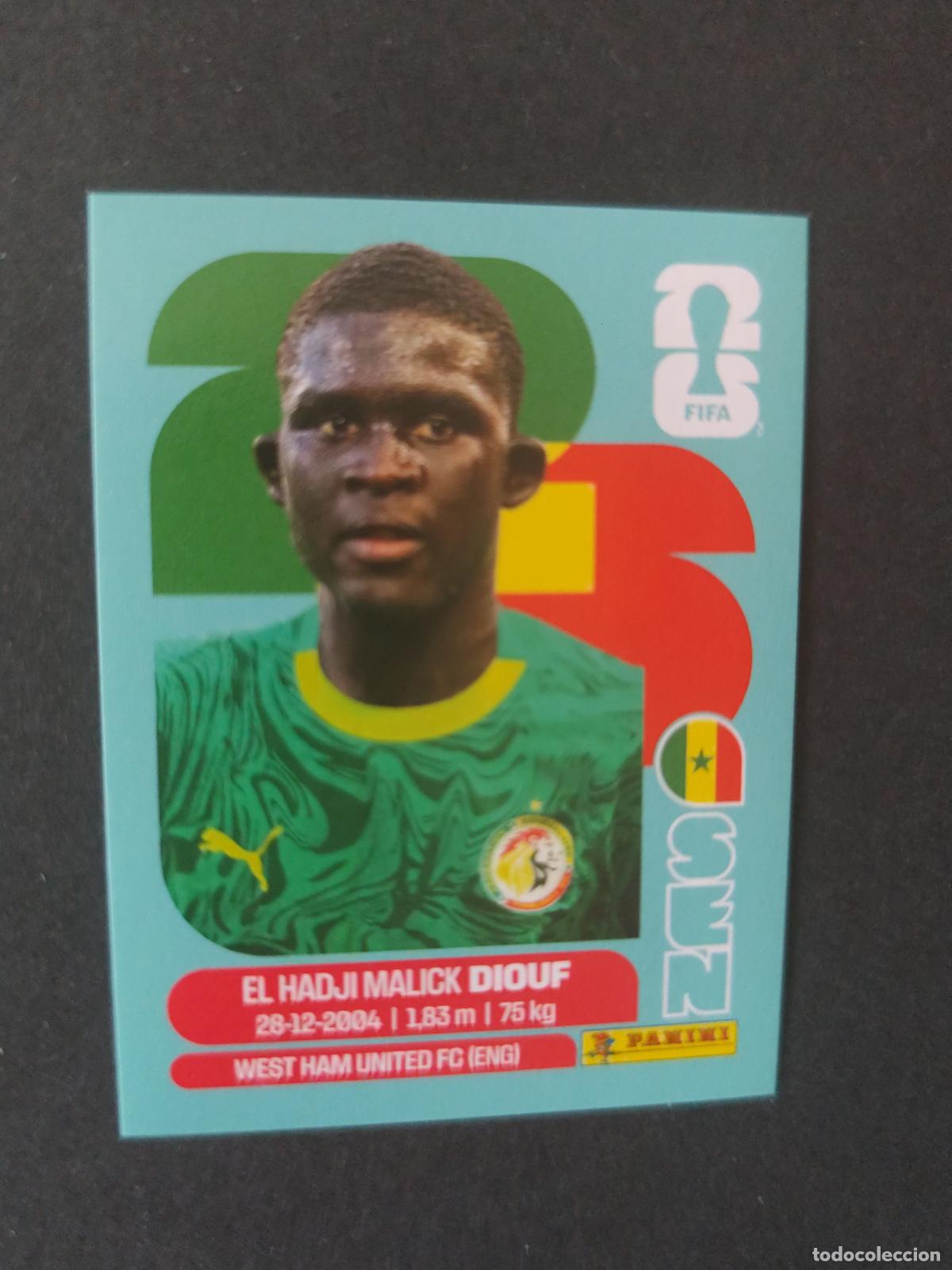 Cartes &agrave; collectionner de Football: SEN7 EL HADJI MALICK DIOUF 7 SENEGAL MUNDIAL FIFA WORLD CUP 2026 STICKER PANINI SIN PEGAR