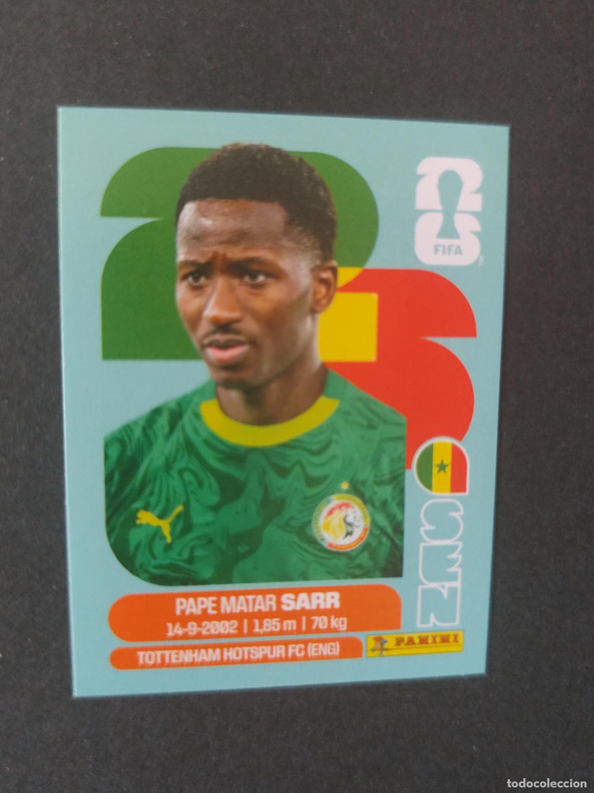 Cartes &agrave; collectionner de Football: SEN10 PAPE MATAR SARR 10 SENEGAL MUNDIAL FIFA WORLD CUP 2026 STICKER PANINI SIN PEGAR