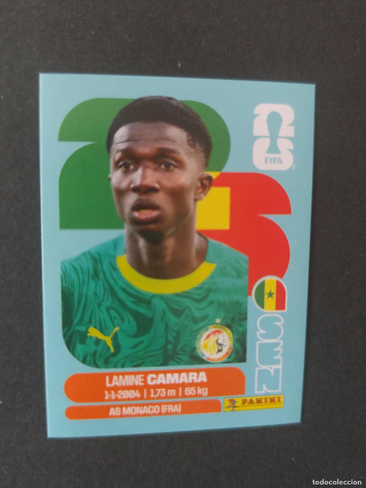 Cartes &agrave; collectionner de Football: SEN14 LAMINE CAMARA 14 SENEGAL MUNDIAL FIFA WORLD CUP 2026 STICKER PANINI SIN PEGAR