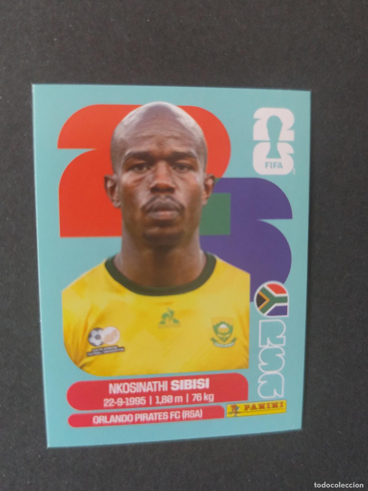 Cartes &agrave; collectionner de Football: RSA10 NKOSINATHI SIBISI 10 SUD&Aacute;FRICA MUNDIAL FIFA WORLD CUP 2026 STICKER PANINI SIN PEGAR