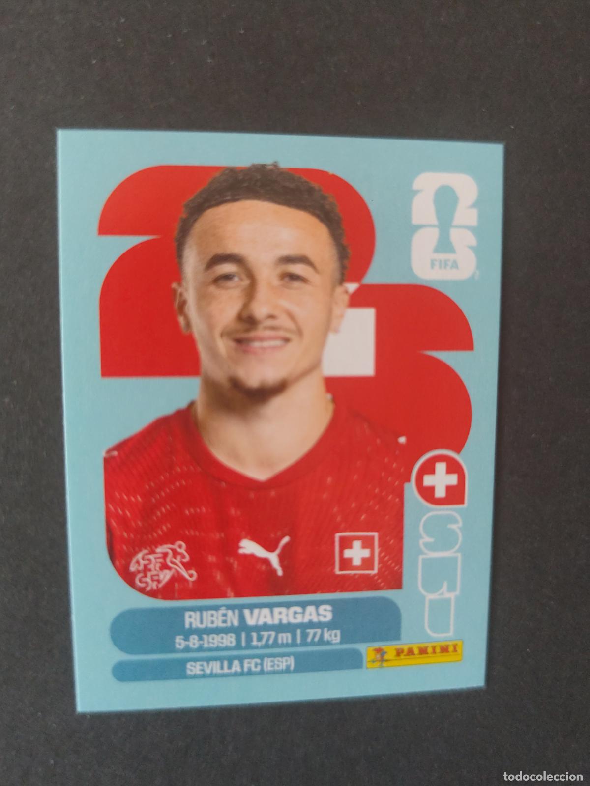 Cartes &agrave; collectionner de Football: SUI18 RUB&Eacute;N VARGAS 18 SUIZA MUNDIAL FIFA WORLD CUP 2026 STICKER PANINI SIN PEGAR