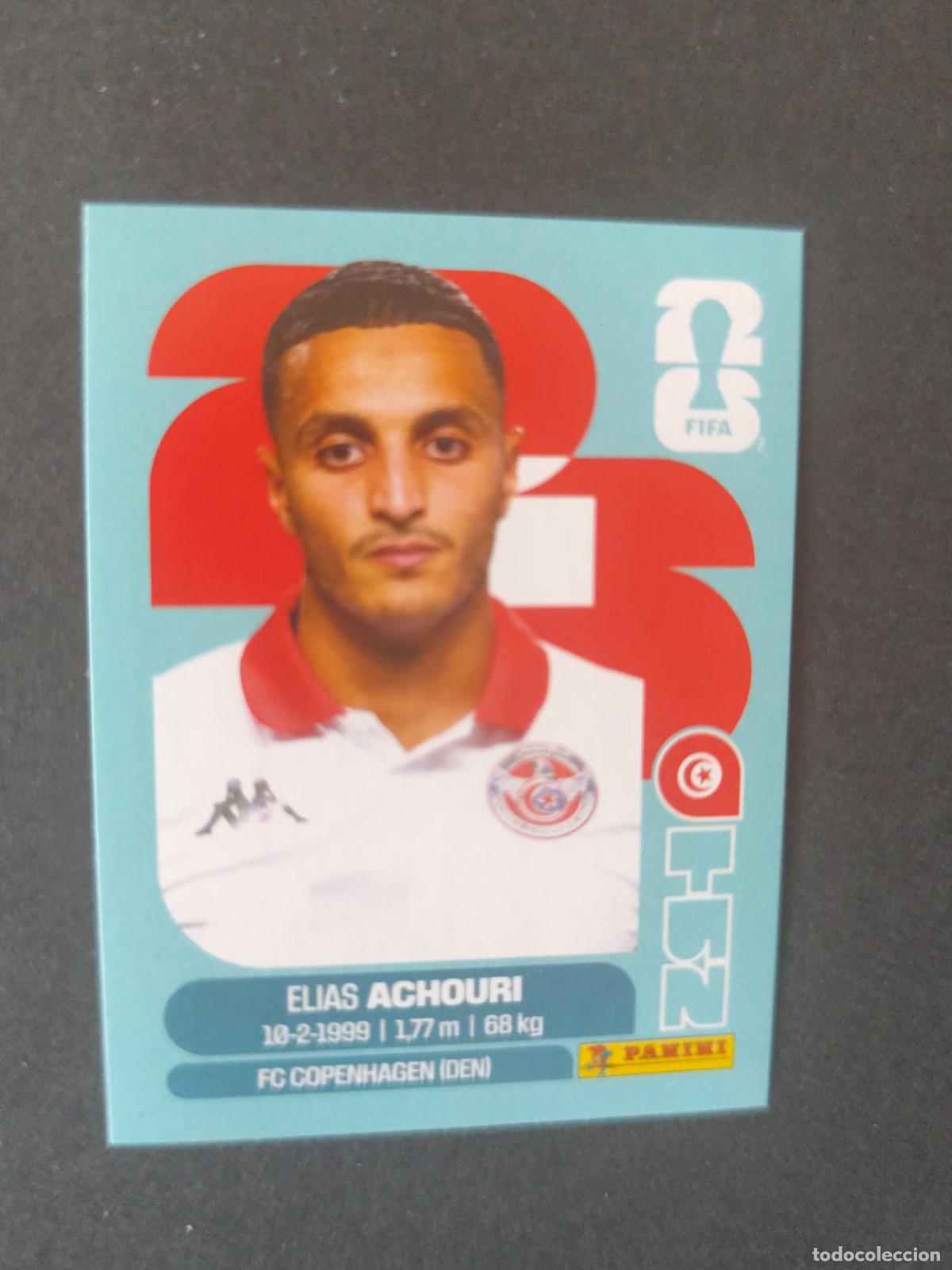 Cartes &agrave; collectionner de Football: TUN15 ELIAS ACHOURI 15 T&Uacute;NEZ MUNDIAL FIFA WORLD CUP 2026 STICKER PANINI SIN PEGAR