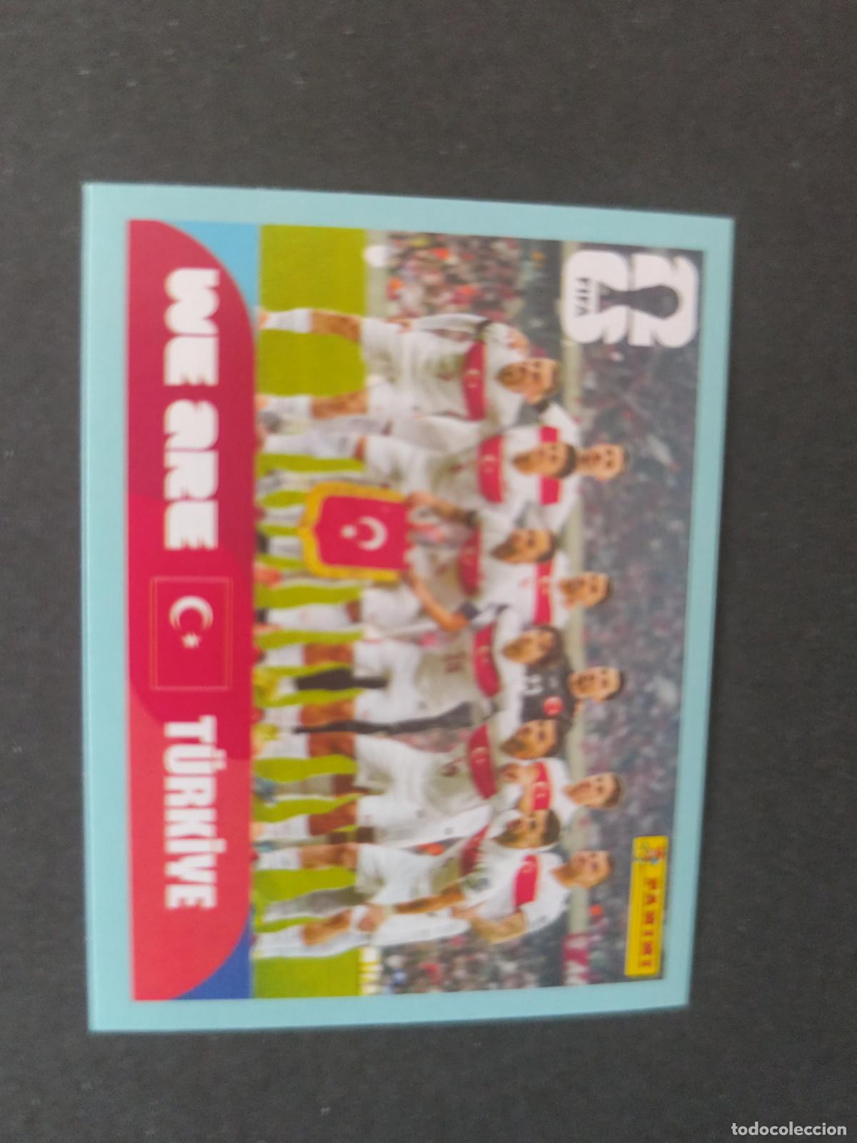 Cartes &agrave; collectionner de Football: TUR13 TEAM PHOTO EQUIPO 13 TURQU&Iacute;A MUNDIAL FIFA WORLD CUP 2026 STICKER PANINI SIN PEGAR