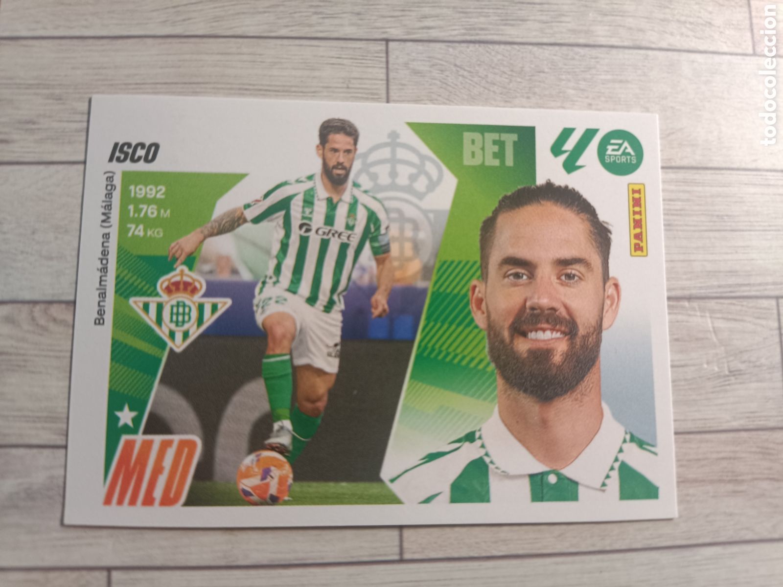 Cromos de F&uacute;tbol: 15 ISCO REAL BETIS LIGA ESTE 2025 2026 PANINI 25 26 SIN PEGAR