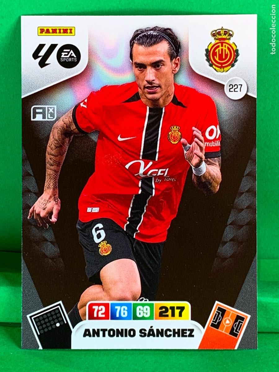 Cromos de F&uacute;tbol: 227 Antonio S&aacute;nchez RCD Mallorca Base card ADRENALYN XL LIGA 2025/2026 25 26 PANINI