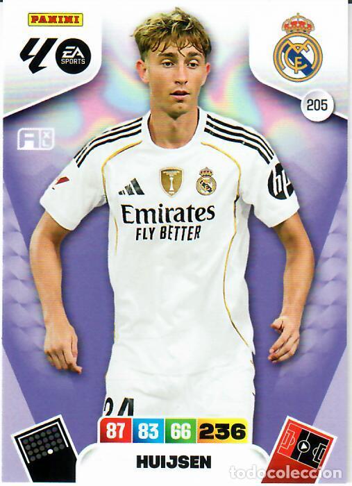Cartes &agrave; collectionner de Football: PANINI ADRENALYN - LIGA 2025-26 (25 - 26) - N&ordm; 205 - HUIJSEN - REAL MADRID