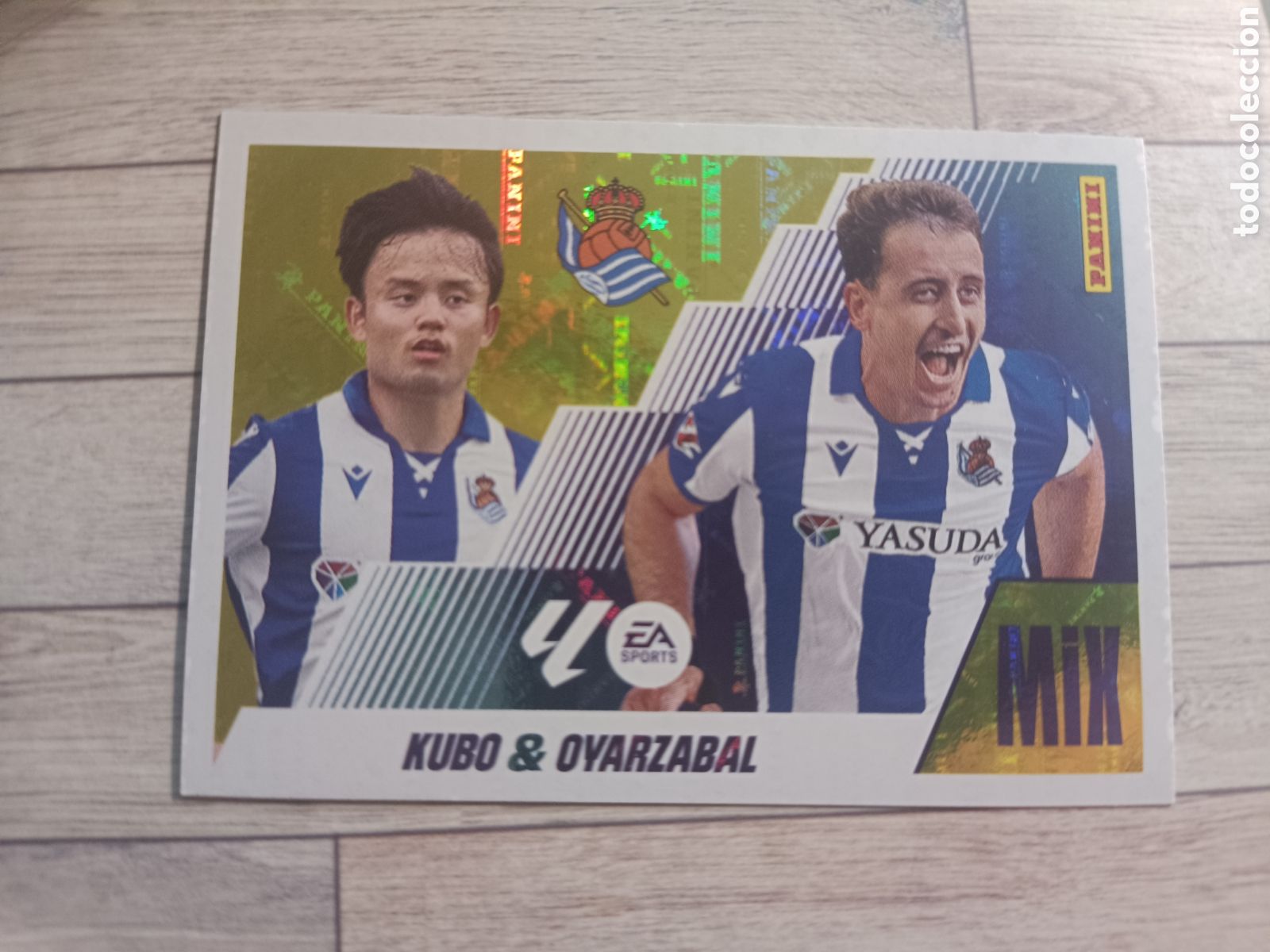 Cartes &agrave; collectionner de Football: 17 MIX KUBO OYARZABAL REAL SOCIEDAD LIGA ESTE 2025 2026 PANINI 25 26 SIN PEGAR
