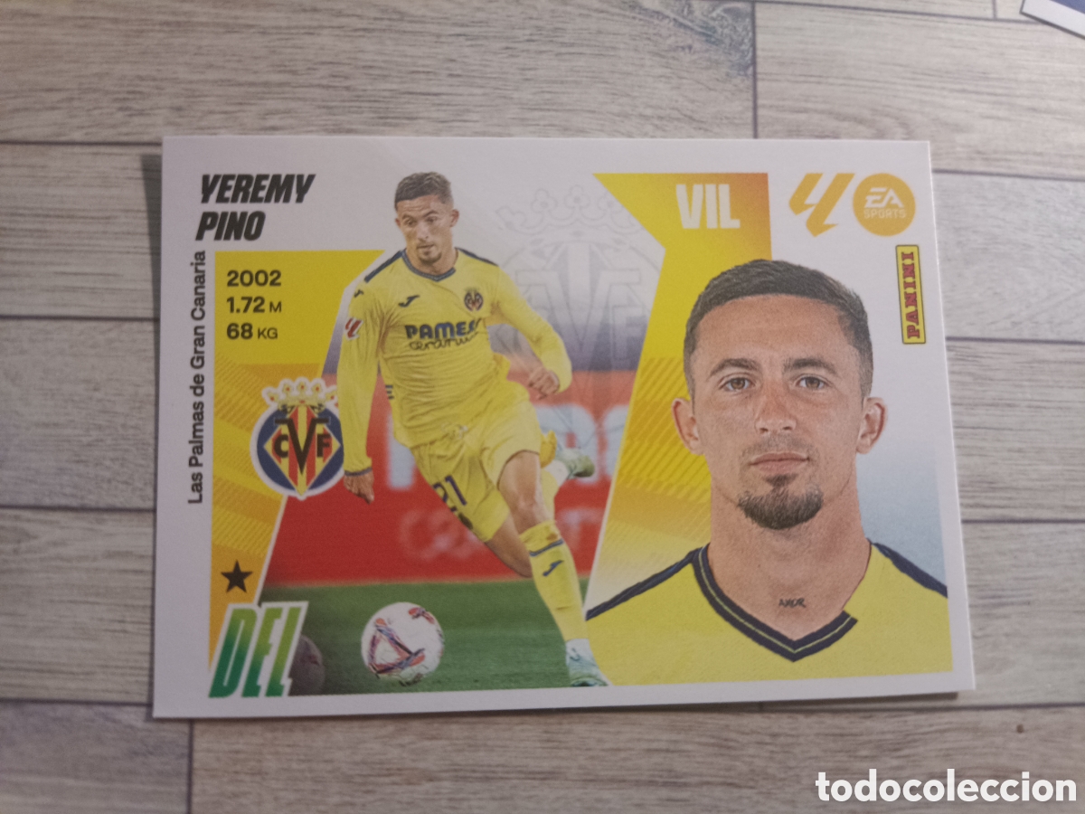 Cartes &agrave; collectionner de Football: 15 YEREMY PINO VILLARREAL LIGA ESTE 2025 2026 PANINI 25 26 SIN PEGAR