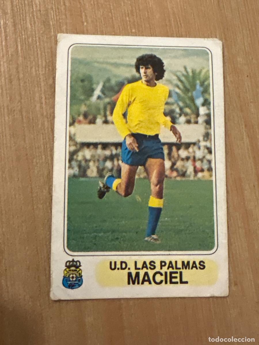 Cromos de F&uacute;tbol: 19. CROMO SIN PEGAR PACOSA 2 FUTBOL EN ACCION LAS PALMAS MACIEL 77-78 1977-78