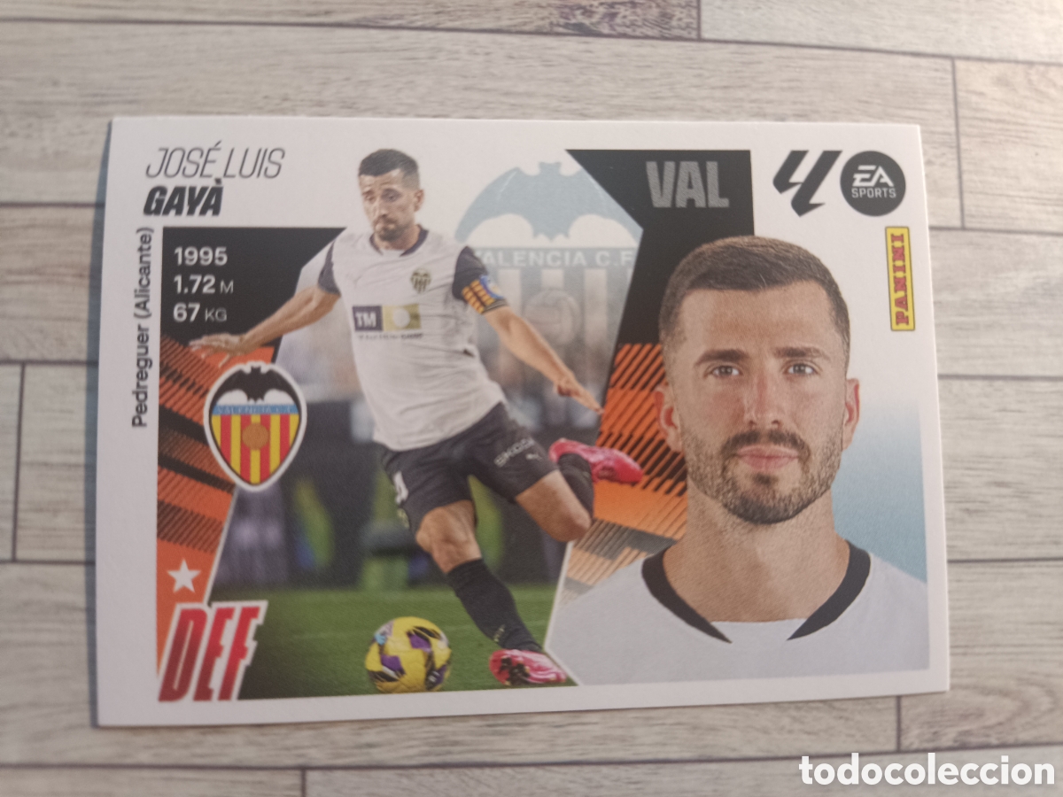 Cromos de F&uacute;tbol: 10 GAYA VALENCIA LIGA ESTE 2025 2026 PANINI 25 26 SIN PEGAR
