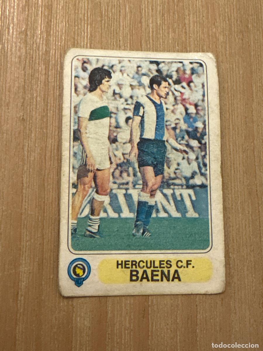 Cromos de F&uacute;tbol: 19. CROMO SIN PEGAR PACOSA 2 FUTBOL EN ACCION HERCULES BAENA 77-78 1977-78