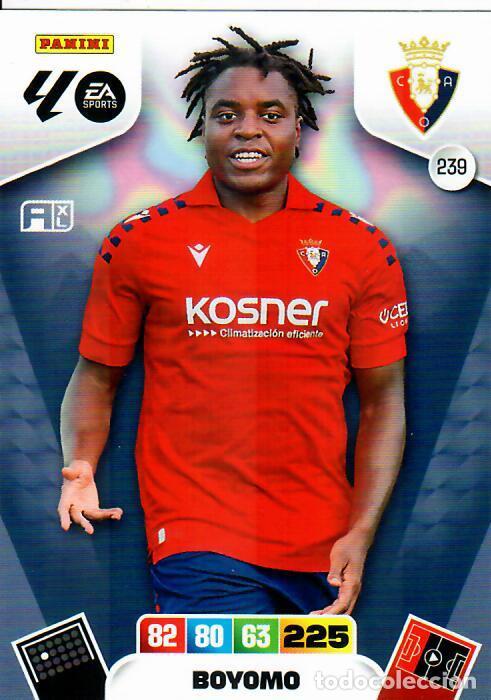 Cromos de F&uacute;tbol: PANINI ADRENALYN - LIGA 2025-26 (25 - 26) - N&ordm; 239 - BOYOMO - OSASUNA