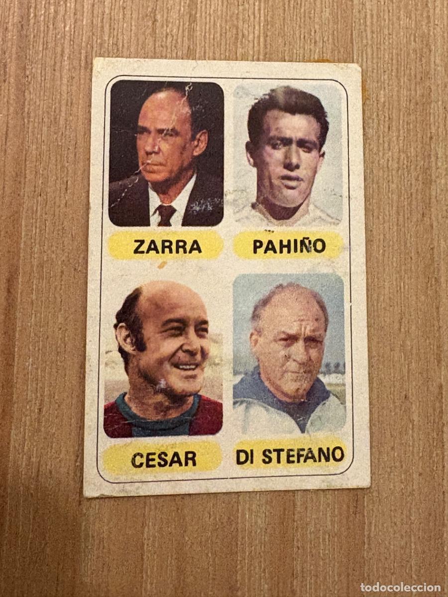Cromos de F&uacute;tbol: 19. CROMO DESPEGADO PACOSA 2 FUTBOL EN ACCION 77-78 1977-78 ZARRA PAHI&Ntilde;O CESAR DI STEFANO