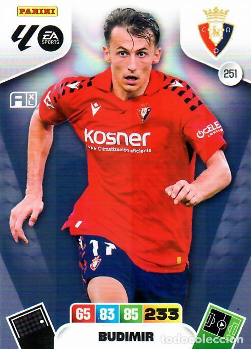Cromos de F&uacute;tbol: PANINI ADRENALYN - LIGA 2025-26 (25 - 26) - N&ordm; 251 - BUDIMIR - OSASUNA