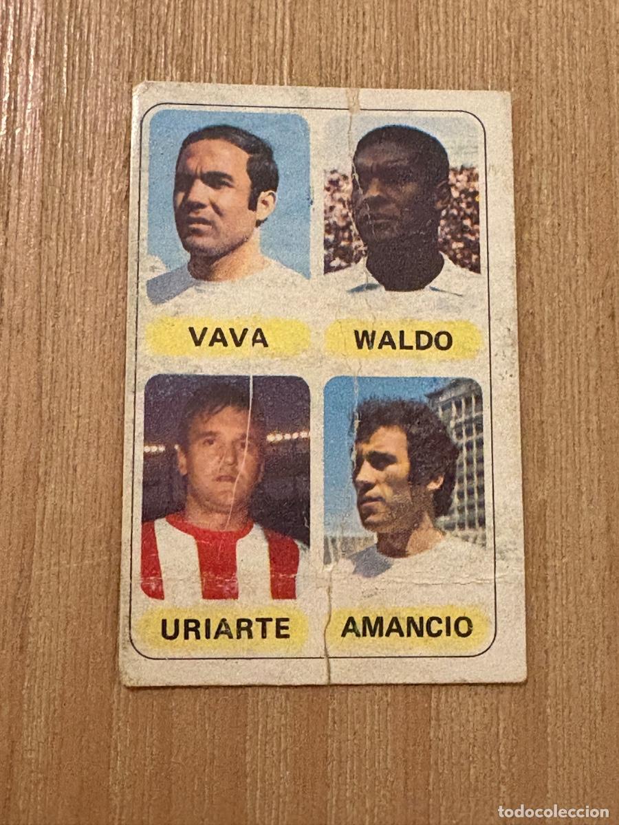 Cromos de F&uacute;tbol: 19. CROMO DESPEGADO PACOSA 2 FUTBOL EN ACCION 77-78 1977-78 VAVA WALDO URIARTE AMANCIO