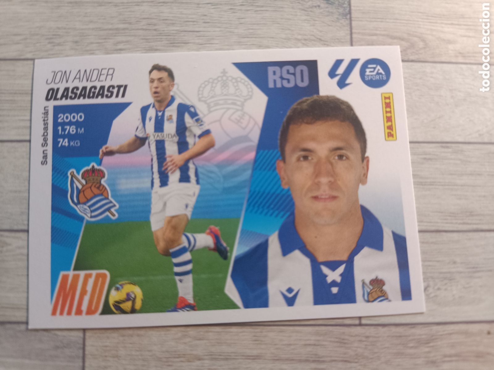 Cromos de F&uacute;tbol: 14B OLASAGASTI REAL SOCIEDAD 14 B LIGA ESTE 2025 2026 PANINI 25 26 SIN PEGAR
