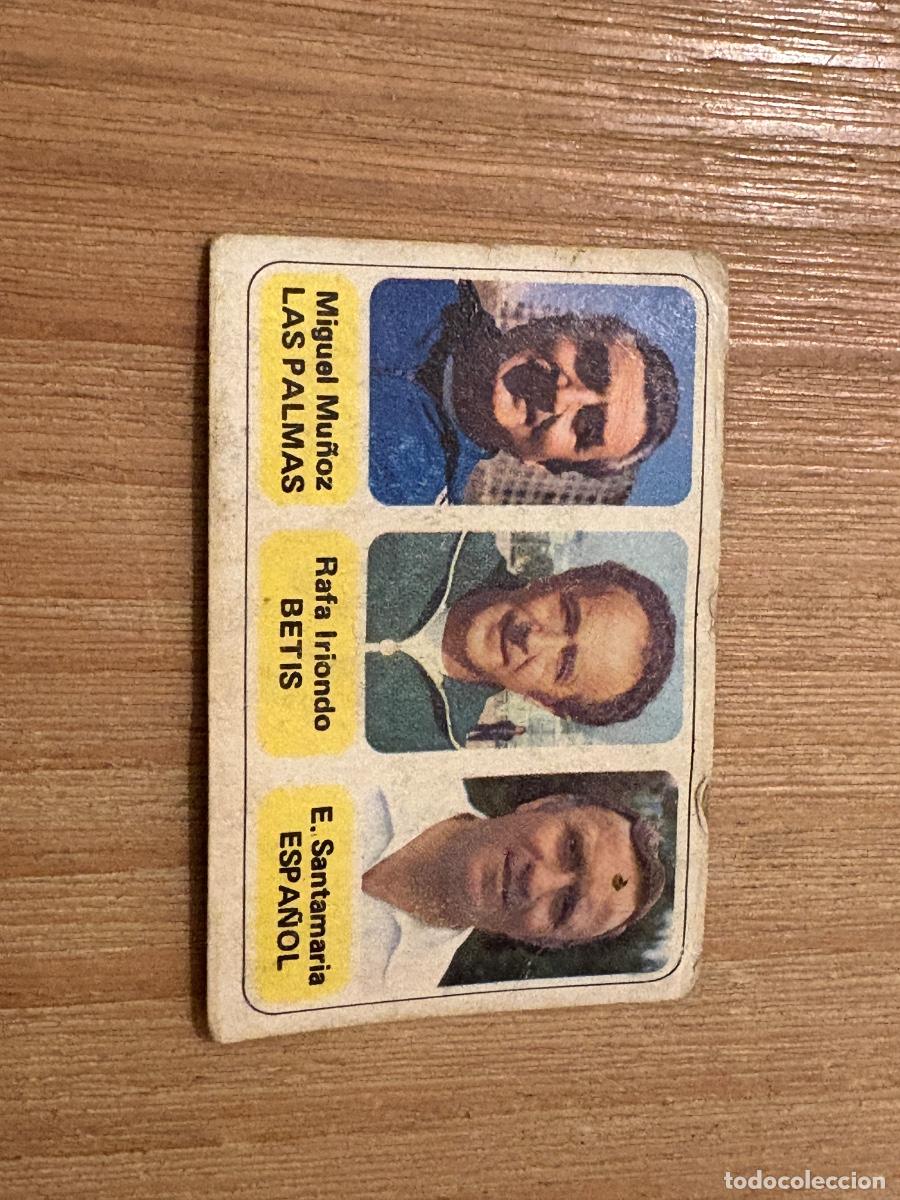 Cromos de F&uacute;tbol: 19. CROMO DESPEGADO PACOSA 2 FUTBOL EN ACCION 77-78 1977-78 Entrenadores Mu&ntilde;oz iriondo Santamaria