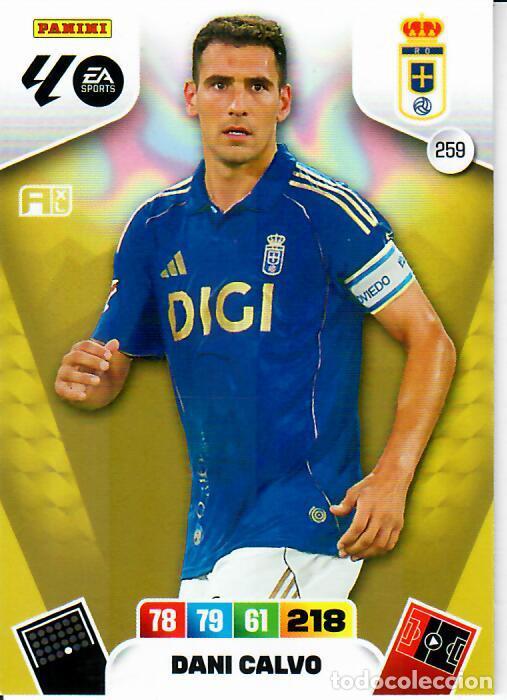 Cromos de Futebol: PANINI ADRENALYN - LIGA 2025-26 (25 - 26) - N&ordm; 259 - DANI CALVO - OVIEDO