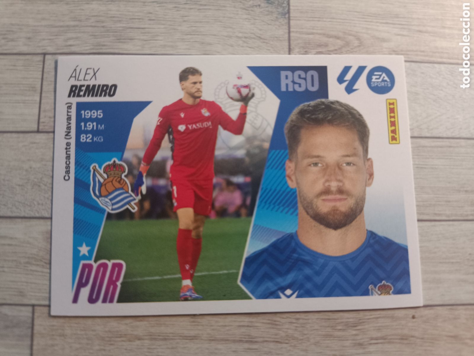 Cromos de F&uacute;tbol: 3 REMIRO REAL SOCIEDAD LIGA ESTE 2025 2026 PANINI 25 26 SIN PEGAR