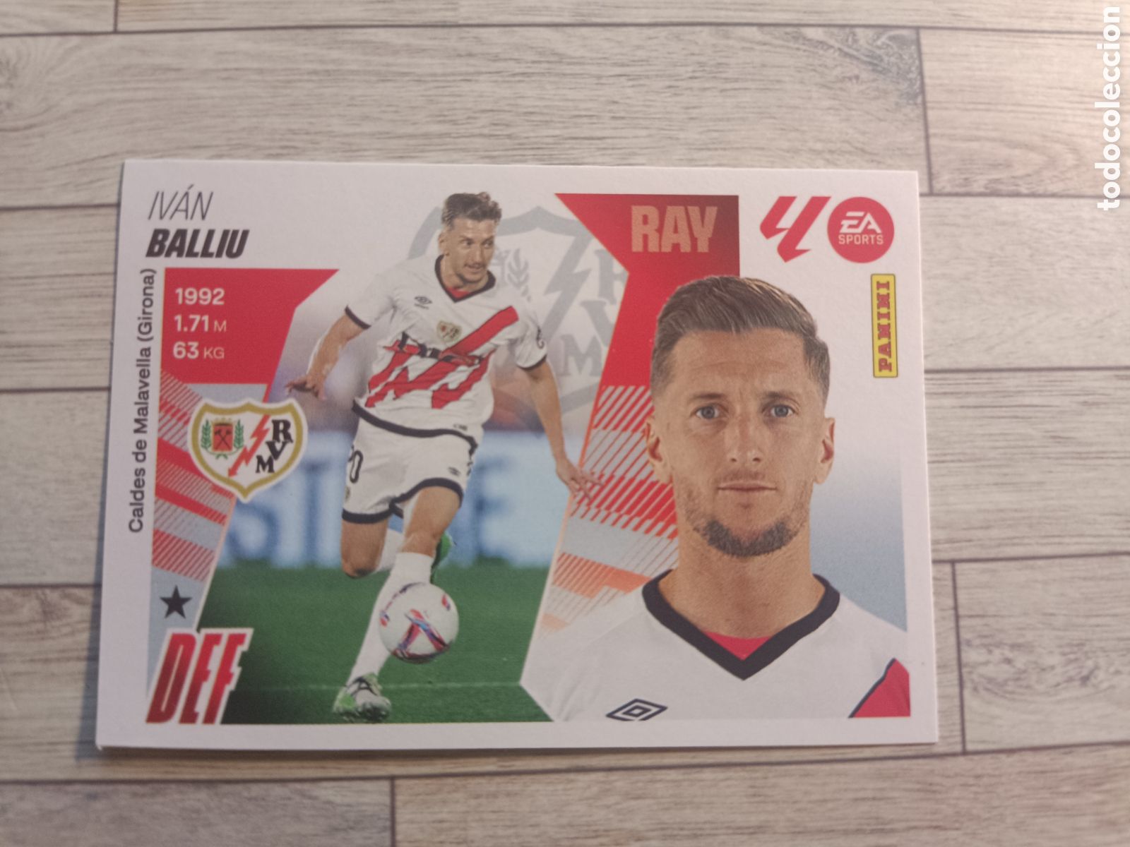 Cromos de F&uacute;tbol: 5 BALLIU RAYO VALLECANO LIGA ESTE 2025 2026 PANINI 25 26 SIN PEGAR