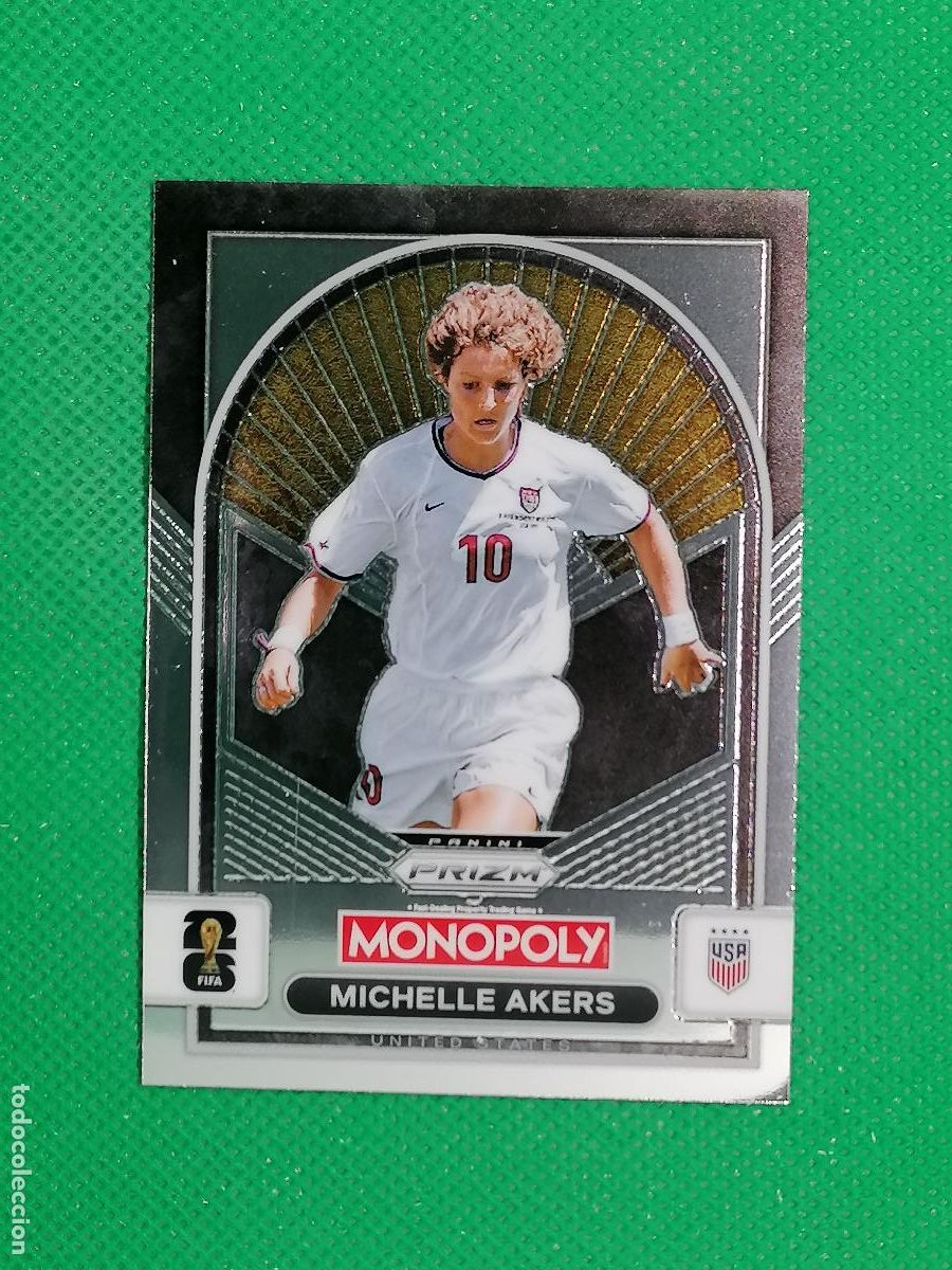 Cartes &agrave; collectionner de Football: 90 MICHELLE AKERS USA BASE WOMEN ⚽ PANINI PRIZM MONOPOLY FIFA WORLD CUP 26 2026 ⚽