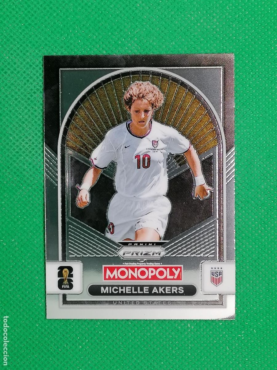 Football Stickers: 90 MICHELLE AKERS USA BASE WOMEN ⚽ PANINI PRIZM MONOPOLY FIFA WORLD CUP 26 2026 ⚽