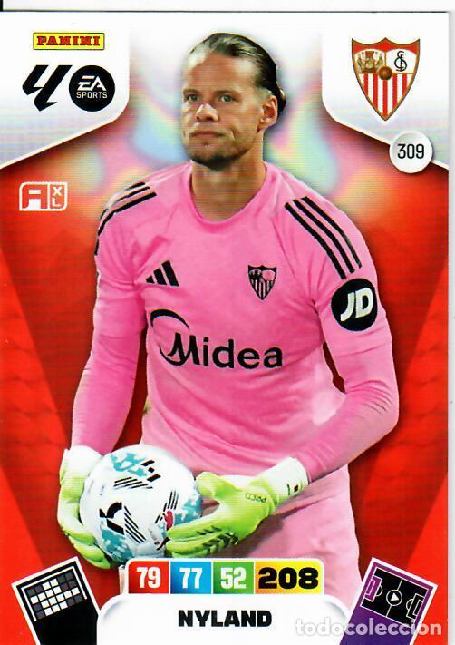 Cromos de F&uacute;tbol: PANINI ADRENALYN - LIGA 2025-26 (25 - 26) - N&ordm; 309 - NYLAND - SEVILLA