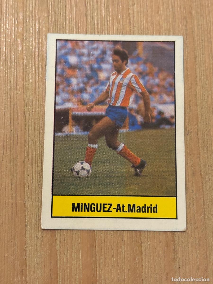 Cromos de F&uacute;tbol: 19. CROMO SIN PEGAR MINGUEZ ATLETICO DE MADRID EDITORIAL LISEL 85-86 1985-86 N 26