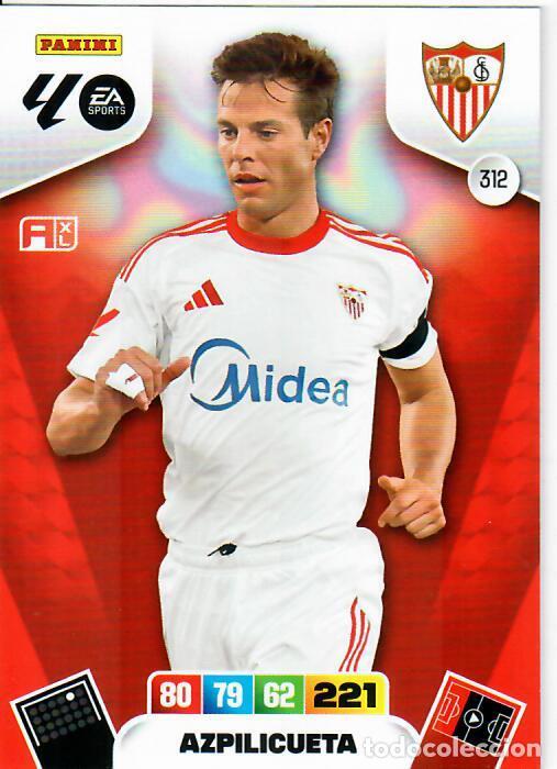 Cromos de F&uacute;tbol: PANINI ADRENALYN - LIGA 2025-26 (25 - 26) - N&ordm; 312 - AZPILICUETA - SEVILLA