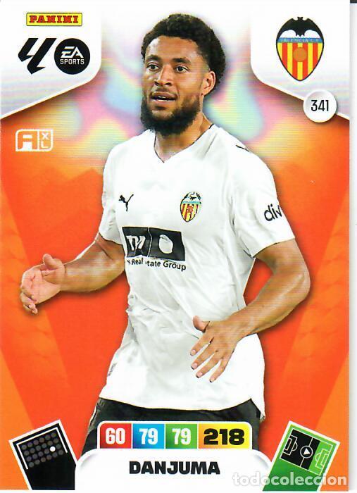 Cromos de F&uacute;tbol: PANINI ADRENALYN - LIGA 2025-26 (25 - 26) - N&ordm; 348 - DANJUMA - VALENCIA