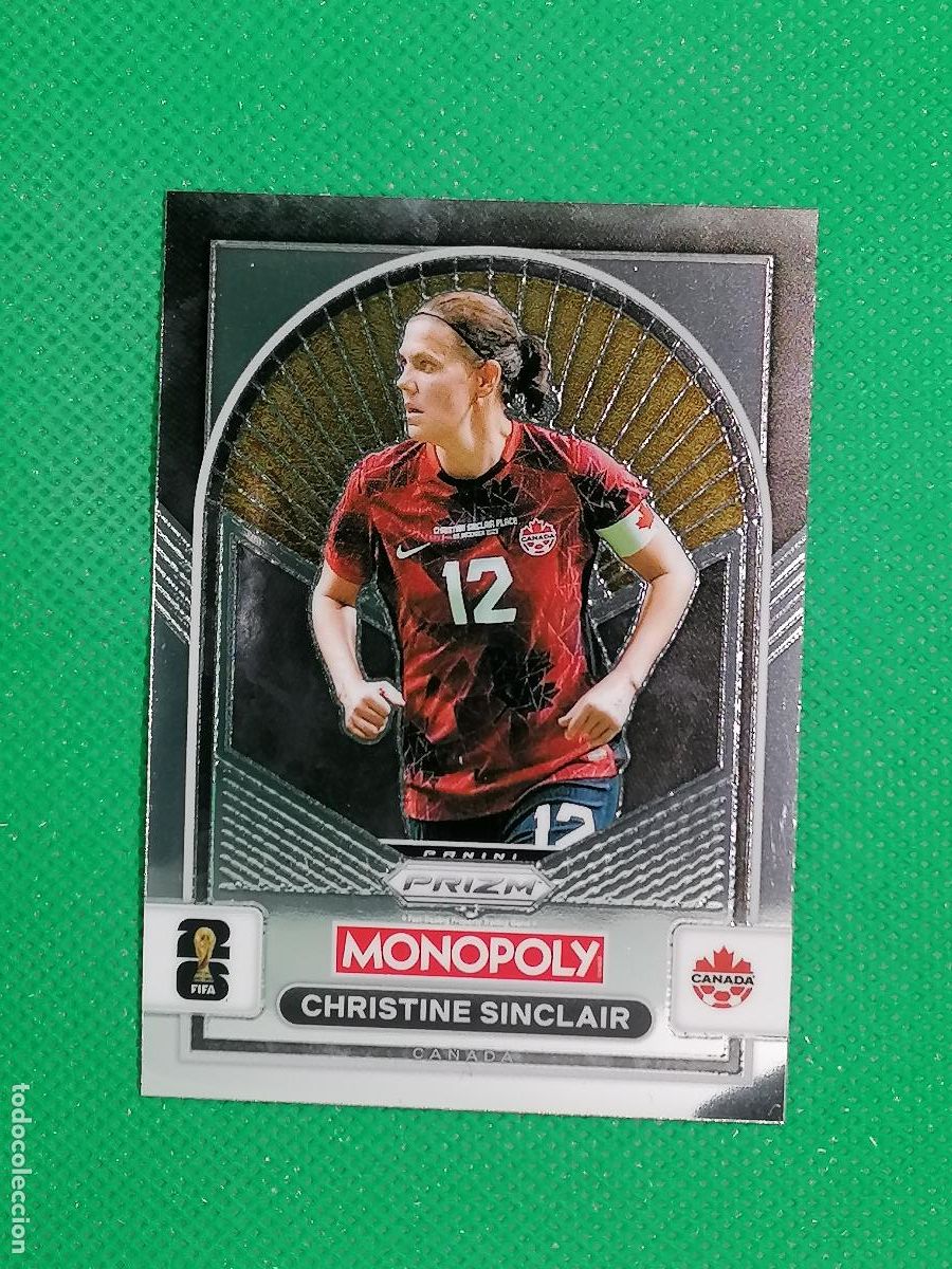 Cromos de F&uacute;tbol: 100 CHRISTINE SINCLAIR CANADA BASE WOMEN ⚽ PANINI PRIZM MONOPOLY FIFA WORLD CUP 26 2026 ⚽