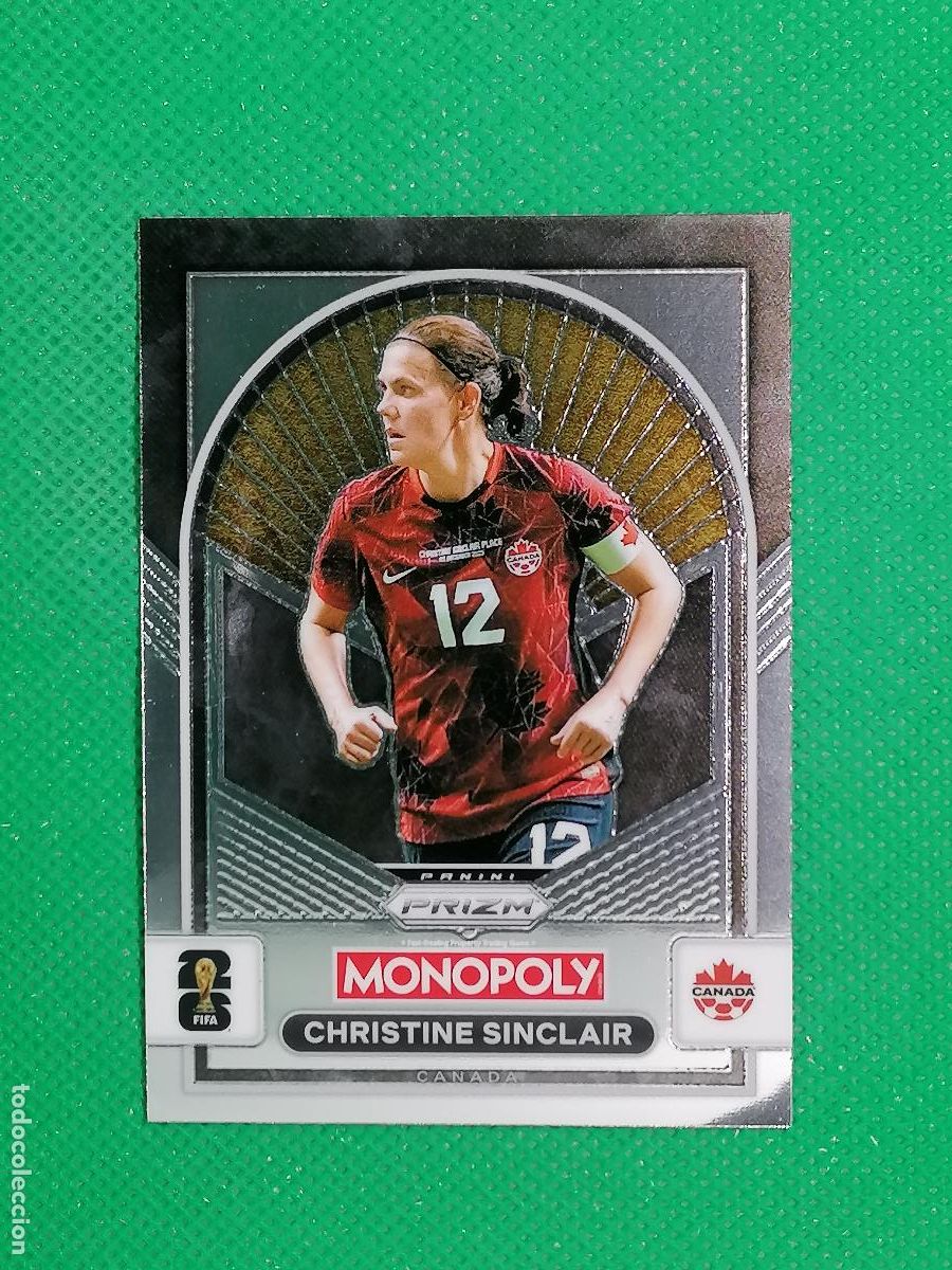 Cromos de F&uacute;tbol: 100 CHRISTINE SINCLAIR CANADA BASE WOMEN ⚽ PANINI PRIZM MONOPOLY FIFA WORLD CUP 26 2026 ⚽