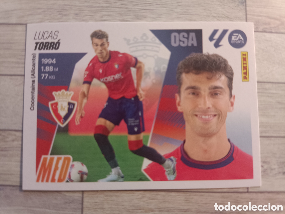 Cromos de F&uacute;tbol: 12 LUCAS TORR&Oacute; OSASUNA LIGA ESTE 2025 2026 PANINI 25 26 SIN PEGAR