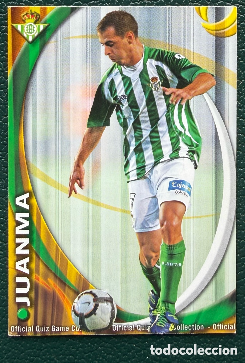 Football Stickers: 1200 JUANMA REAL BETIS FICHAS ALBUM MUNDICROMO 2010 2011 10 11