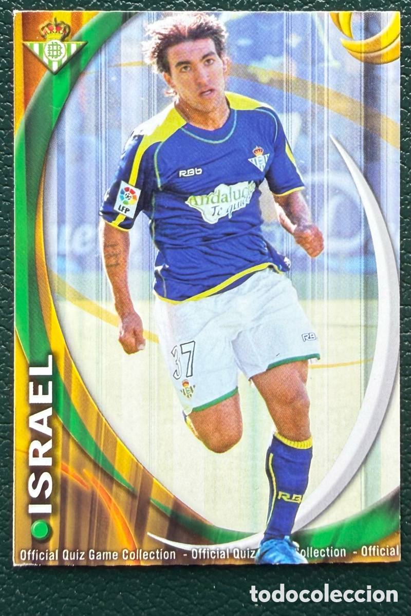 Cromos de F&uacute;tbol: 1202 ISRAEL REAL BETIS FICHAS ALBUM MUNDICROMO 2010 2011 10 11