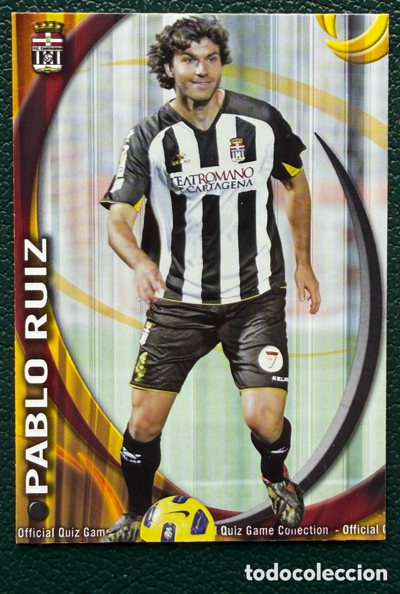 Cromos de F&uacute;tbol: 1207 PABLO RUIZ FC CARTAGENA FICHAS ALBUM MUNDICROMO 2010 2011 10 11