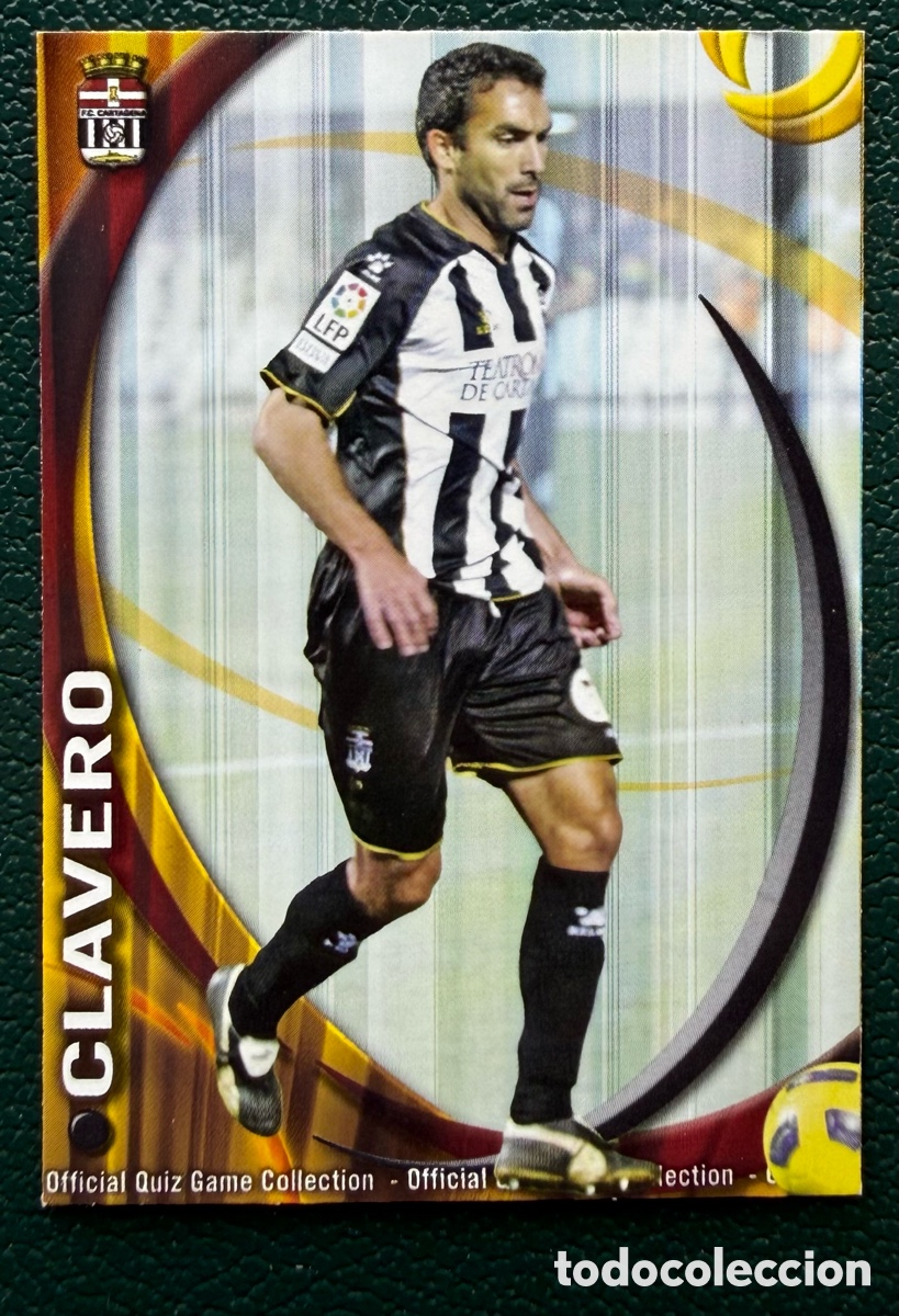 Cromos de F&uacute;tbol: 1208 CLAVERO FC CARTAGENA FICHAS ALBUM MUNDICROMO 2010 2011 10 11
