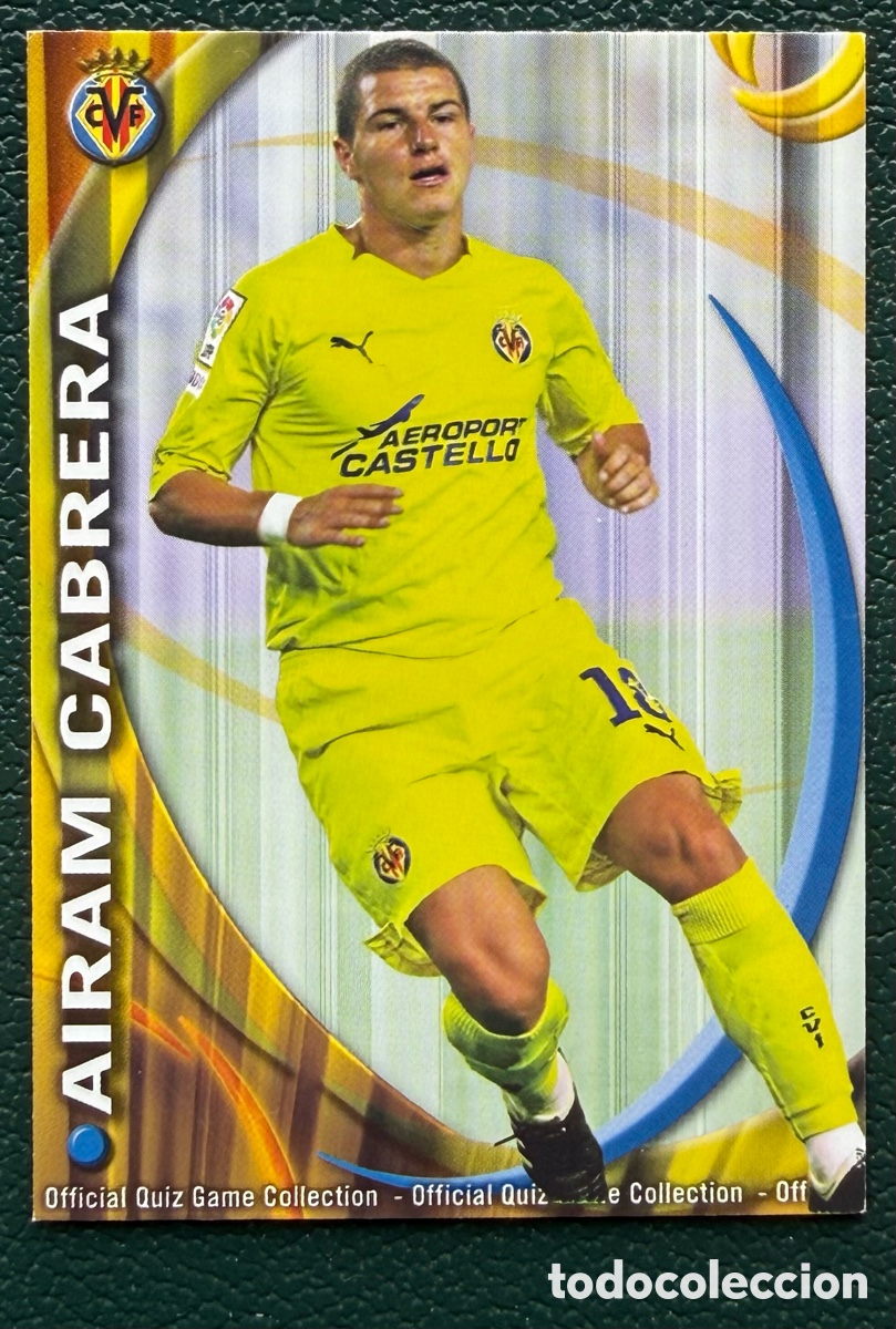 Cromos de F&uacute;tbol: 1209 AIRAM CABRERA VILLARREAL CF B FICHAS ALBUM MUNDICROMO 2010 2011 10 11