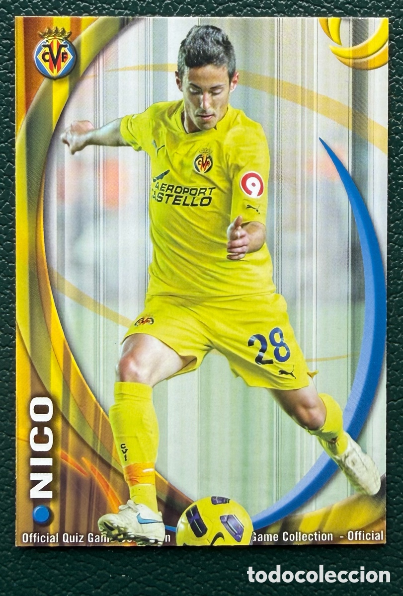 Cromos de Futebol: 1212 NICO VILLARREAL CF B FICHAS ALBUM MUNDICROMO 2010 2011 10 11