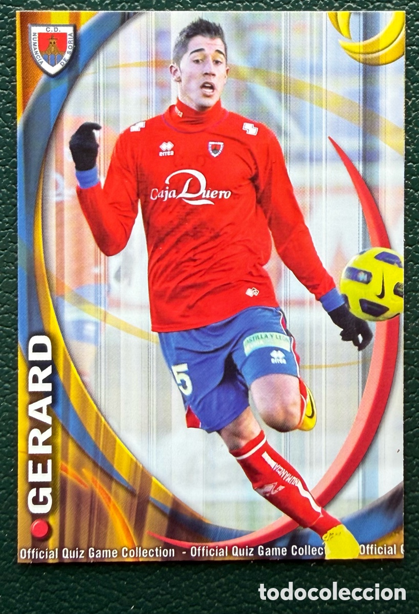 Figurine di Calcio: 1218 GERARD CD NUMANCIA FICHAS ALBUM MUNDICROMO 2010 2011 10 11