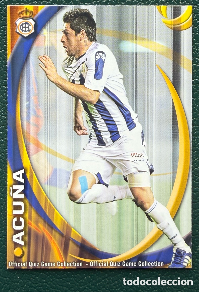 Cromos de Futebol: 1221 ACU&Ntilde;A RECREATIVO DE HUELVA FICHAS ALBUM MUNDICROMO 2010 2011 10 11