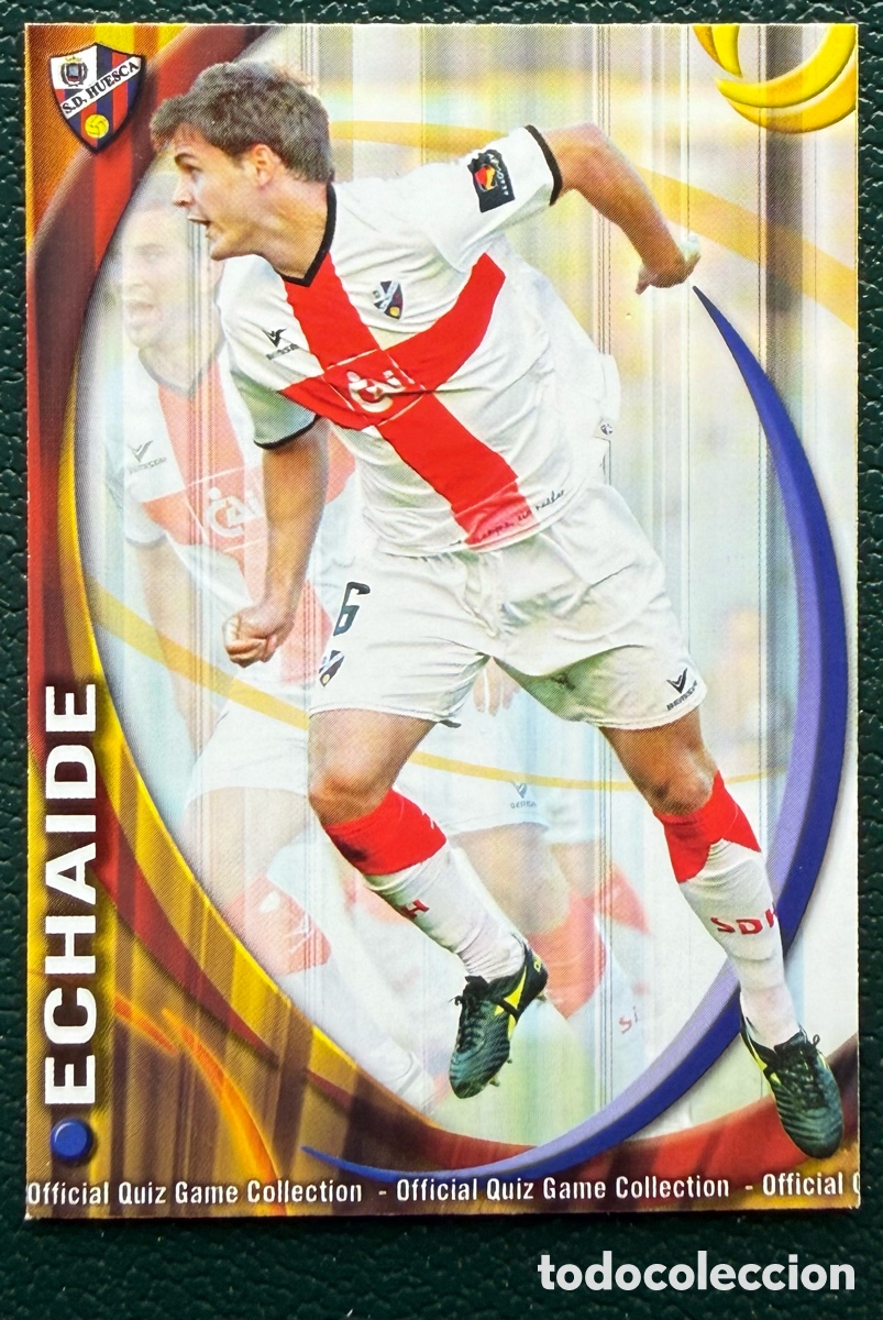 Cromos de Futebol: 1224 ECHAIDE SD HUESCA FICHAS ALBUM MUNDICROMO 2010 2011 10 11