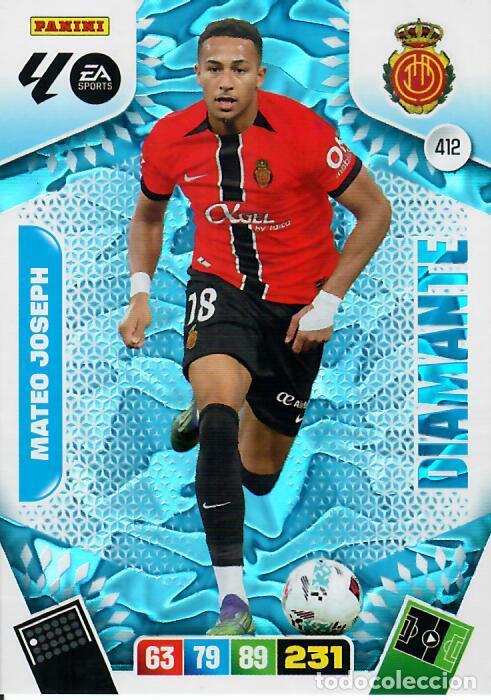 Cromos de F&uacute;tbol: PANINI ADRENALYN - LIGA 2025-26 (25 - 26) - N&ordm; 412 DIAMANTE - MATEO JOSEPH - MALLORCA