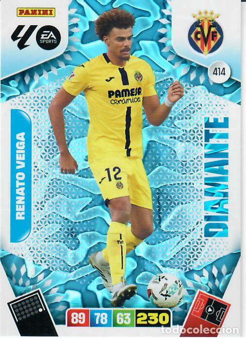 Cromos de F&uacute;tbol: PANINI ADRENALYN - LIGA 2025-26 (25 - 26) - N&ordm; 414 DIAMANTE - RENATO VEIGA - VILLARREAL