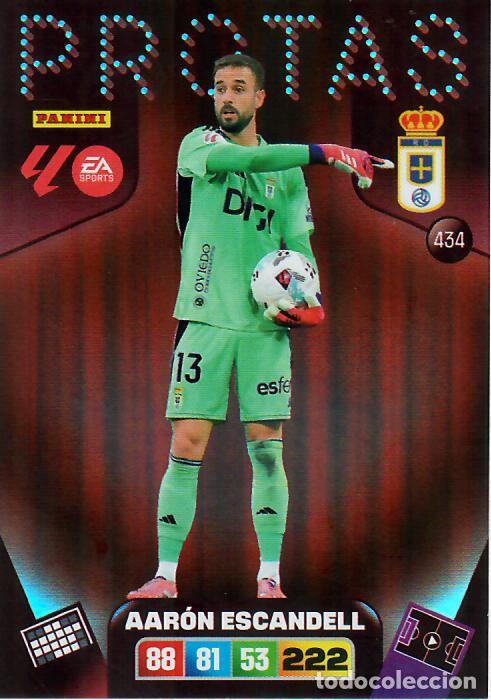 Cromos de F&uacute;tbol: PANINI ADRENALYN - LIGA 2025-26 (25 - 26) - N&ordm; 434 PROTAS - AAR&Oacute;N ESCANDELL - OVIEDO
