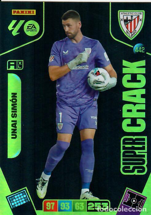 Cromos de F&uacute;tbol: PANINI ADRENALYN - LIGA 2025-26 (25 - 26) - N&ordm; 442 SUPER CRACK - UNAI SIM&Oacute;N - ATHLETIC