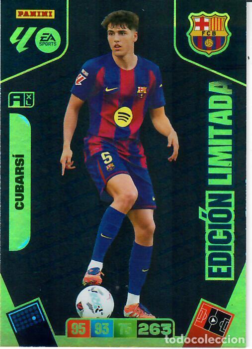 Cromos de F&uacute;tbol: PANINI ADRENALYN - LIGA 2025-26 (25 - 26) - CUBARS&Iacute; - BARCELONA - EDICI&Oacute;N LIMITADA